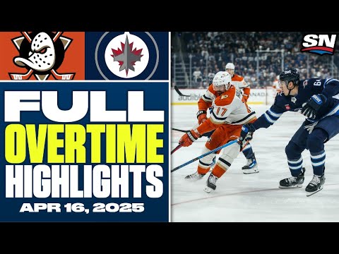 Anaheim Ducks at Winnipeg Jets | FULL Overtime Highlights - April 16, 2025