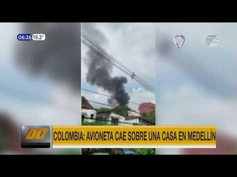 Colombia: Avioneta cae sobre una casa y deja 8 fallecidos