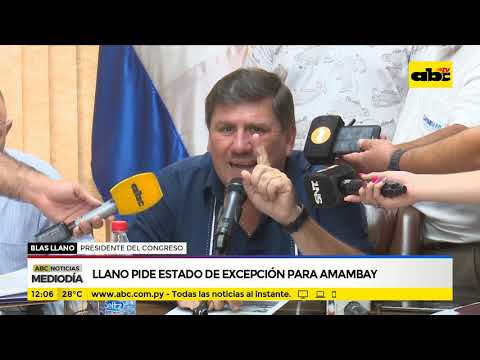 Llano pide estado de excepción para Amambay