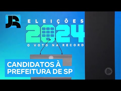 Seis candidatos mais bem colocados para Prefeitura de SP confirmam presença no debate da RECORD