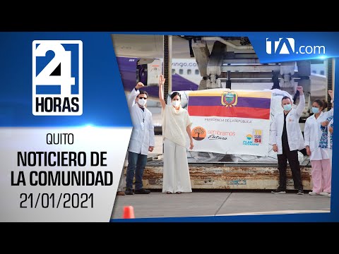 Noticias Ecuador: Noticiero 24 Horas, 21/01/2021 (De la Comunidad Primera Emisión)