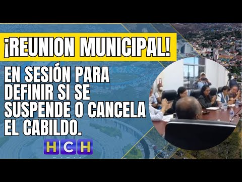 En sesión la municipalidad de Puerto Cortés, para definir si se suspende o cancela cabildo
