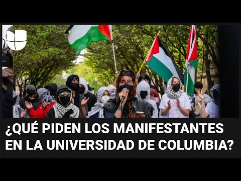 Manifestantes en Columbia dicen que no se irán hasta que la universidad rompa lazos con Israel
