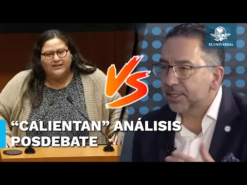 Javier Lozano y Citlalli Herna?ndez chocan previo a posdebate presidencial de EL UNIVERSAL