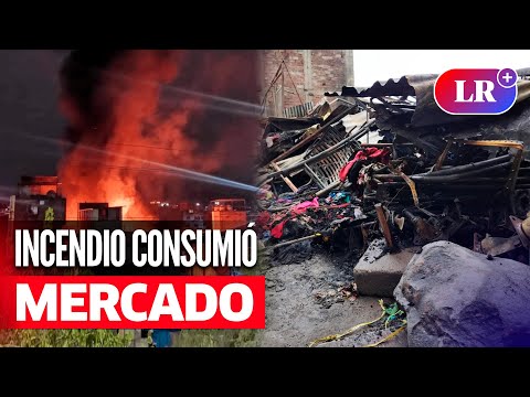 INCENDIO consumió puestos del MERCADO LA CACHINA en AREQUIPA | #LR