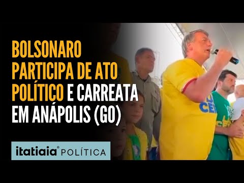 BOLSONARO PARTICIPA DE ATO POLÍTICO E CARREATA EM ANÁPOLIS (GO)