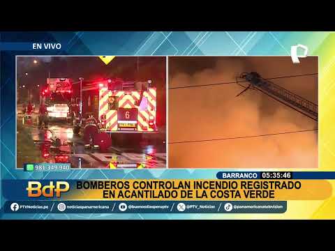 ¡Incendio forestal en Barranco! Bomberos trabajan arduamente para controlar las llamas ?