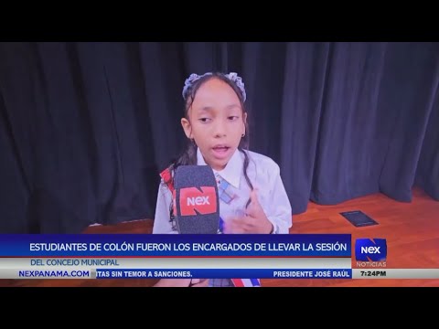 Estudiantes de Colo?n fueron los encargados de llevar la sesio?n del Consejo Municipal