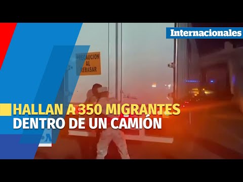 Hallan a 350 migrantes dentro de un camión en México