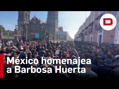 Con un gran homenaje despiden al gobernador mexicano Luis Miguel Barbosa Huerta