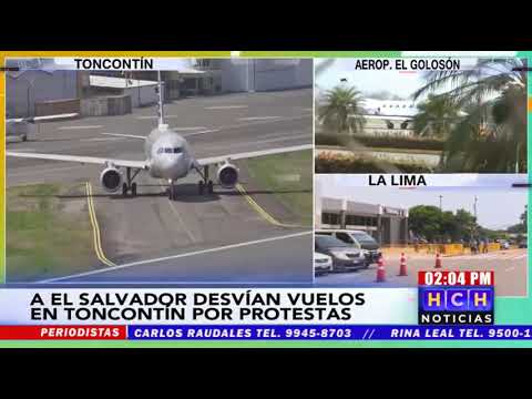 Vuelo de @AmericanAir logró aterrizar hace unos minutos a la pista del aeropuerto #Toncontín