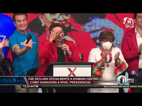 Once Noticias Meridiano | CNE declara oficialmente a Xiomara Castro, ganadora a nivel Presidencial