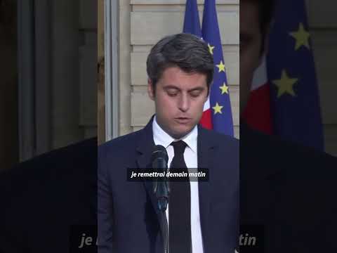 Législatives: Gabriel Attal annonce qu'il remettra sa démission lundi matin