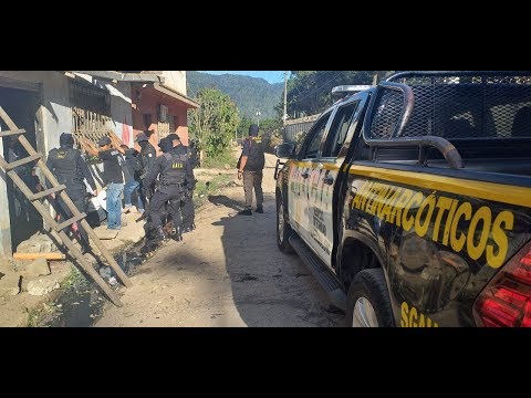 Realizan operativos antinarcóticos en Guatemala, Escuintla y Jutiapa