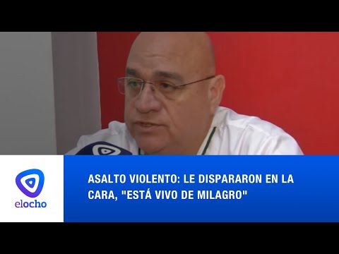 ASALTO VIOLENTO: LE DISPARARON EN LA CARA, ESTÁ VIVO DE MILAGRO