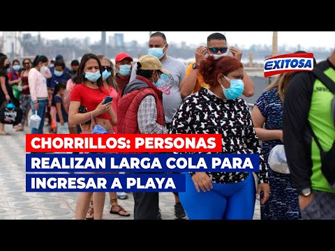 Chorrillos: Cientos de personas realizan larga cola para ingresar a playa 'Agua Dulce'