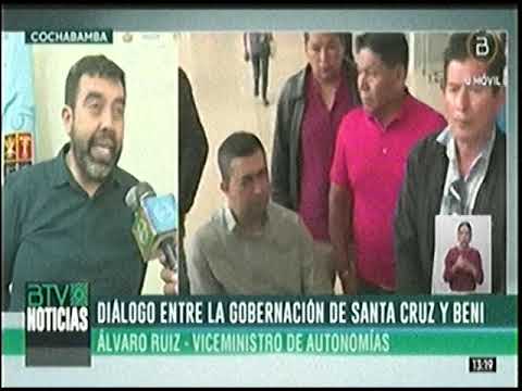 18042024 ALVARO RUIZ DIÁLOGO ENTRE LA GOBERNACIÓN DE SANTA CRUZ Y BENI  BOLIVIA TV