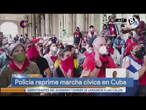 Policía reprime marcha cívica en Cuba
