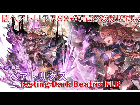 [グラブル] 闇ベアトリクスSSRの最終後のお試し || Testing Dark Beatrix FLB [GBF]