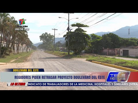 Regidores de Municipalidad de La Ceiba piden que se suspenda el proyecto del bulevar del Este.