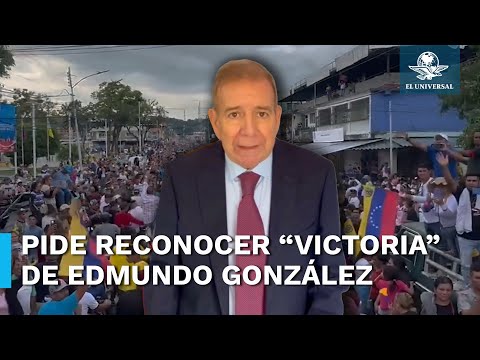 Corina Machado pide reconocer “victoria” de Edmundo Gonza?lez en Venezuela