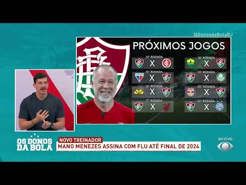 LEI DO EX? Mano Menezes vai enfrentar o Inter com o Fluzão; os 3 pontos vem? | Os Donos da Bola RJ