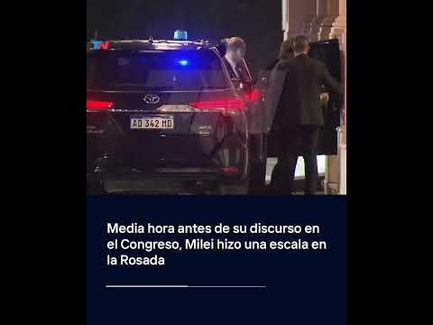 Antes del discurso en el Congreso, Javier Milei pasó por la Casa Rosada