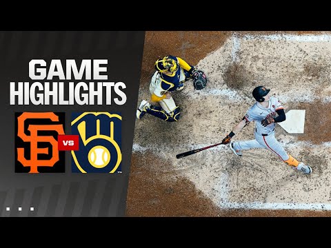 Giants vs. Brewers Game Highlights (8/27/24) | MLB Highlights