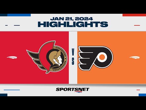 NHL Highlights | Senators vs. Flyers - January 21, 2024