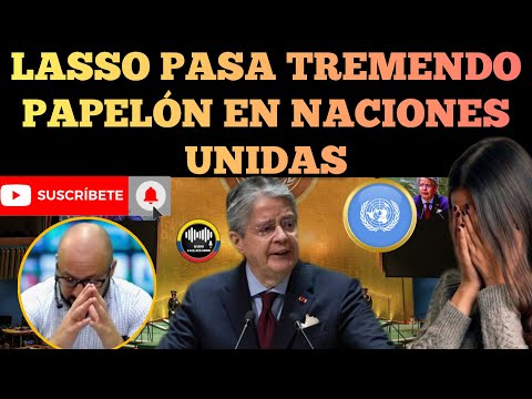 GUILLERMO LASSO HACE TREMENDO PAPELÓN EN CONFERENCIA VACIA DE LAS NACIONES UNIDAS NOTICIAS RFE