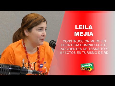 Leila comenta construcción muro frontera dominico-haití; accidentes de tránsito y efectos en turismo