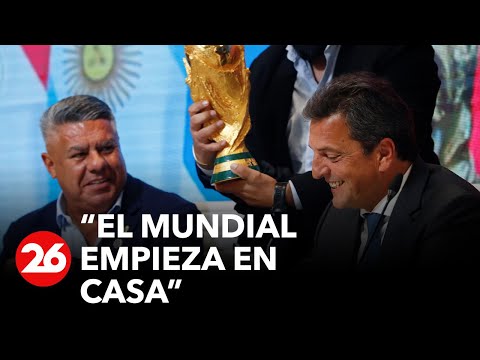 EN VIVO | Sergio Massa: Me encantaría que el partido inaugural sea en Santiago, Córdoba o Mendoza