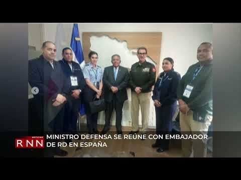 Ministro de Defensa habla sobre pasaporte biométrico con embajador dominicano en España