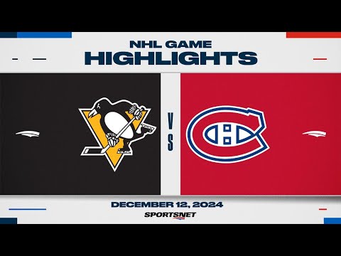 NHL Highlights | Penguins vs. Canadiens - December 12, 2024