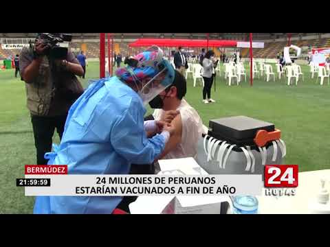 Bermúdez: 24 millones de peruanos estarían vacunados a fin de año