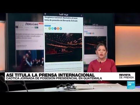 Vergüenza nacional”: medios guatemaltecos sobre la atropellada posesión de Bernardo Arévalo