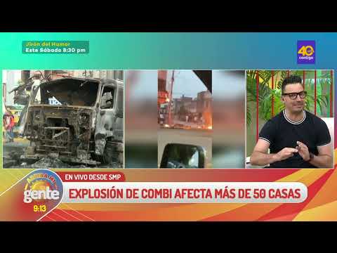 Arriba Mi Gente| Explosión y choque entre una combi y un tráiler en San Martín de Porres