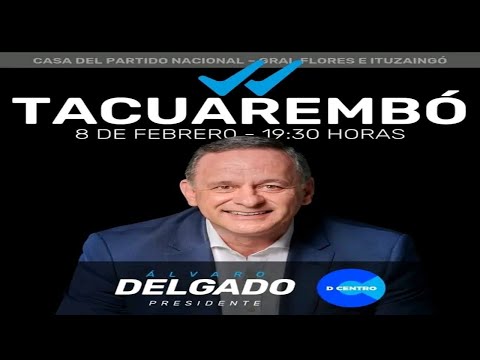 Álvaro Delgado, precandidato a presidente por el Partido Nacional estará en Tacuarembó