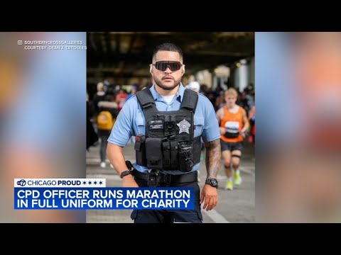 CPD officer runs Chicago Marathon in full uniform and 30-pound tactical gear