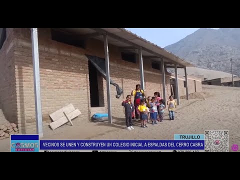 Trujillo: vecinos se unen y construyen un colegio inicial a espaldas del Cerro Cabra