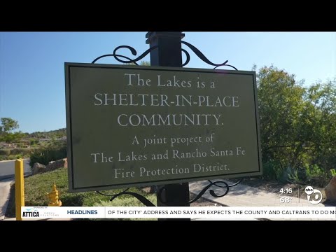 Newer housing developments in Rancho Santa Fe are fire shelter-in-place communities