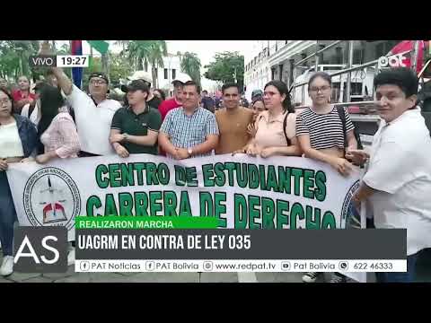 UAGRM en contra de la ley 035