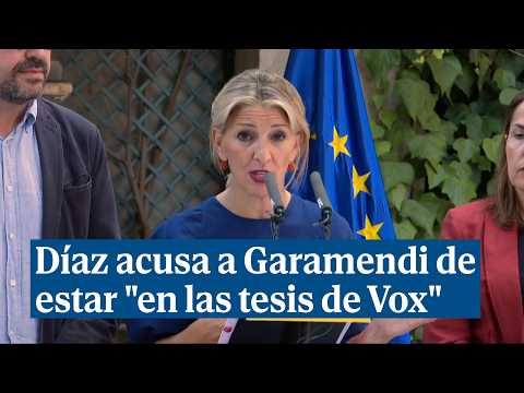 Díaz advierte a Garamendi que ni pone ni quita gobiernos y le acusa de estar en las tesis de Vox