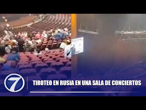 Tiroteo en Rusia en una sala de conciertos