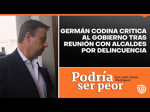 Germán Codina critica al gobierno tras reunión con alcaldes por delincuencia