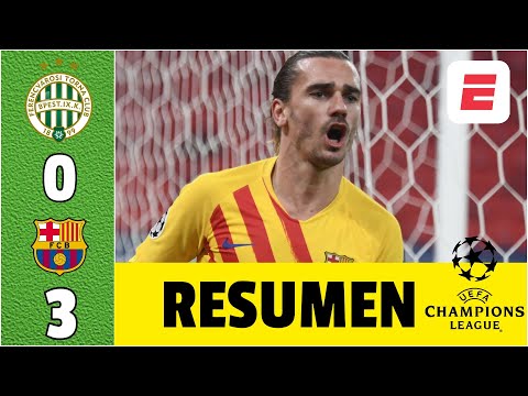 Ferencváros 0-3 Barcelona ESPECTACULAR. Goles de Griezmann, Dembélé y Braithwaite | Champions League