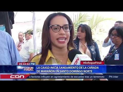 La CAASD inicia saneamiento de la cañada de marañón en Santo Domingo Norte