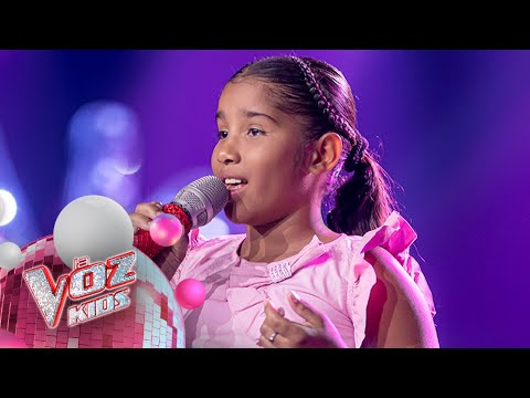 Dulce María Sarmiento canta 'Lloraré' - Audiciones a ciegas | La Voz Kids Colombia 2024