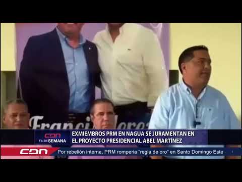 Exmiembros PRM en Nagua se juramentan en el proyecto presidencial Abel Martínez