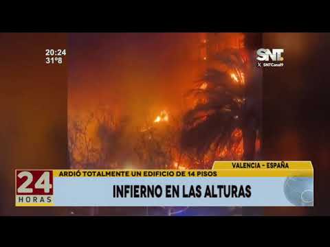 Internacionales: Un edificio fue consumido por el fuego